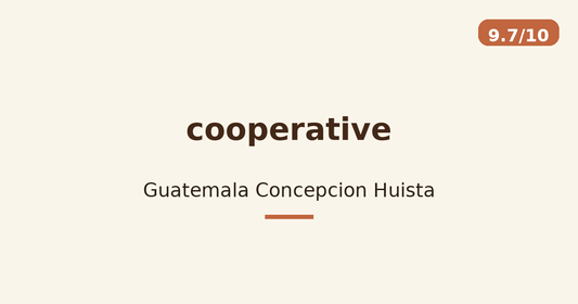 cooperative — Guatemala Concepcion Huista